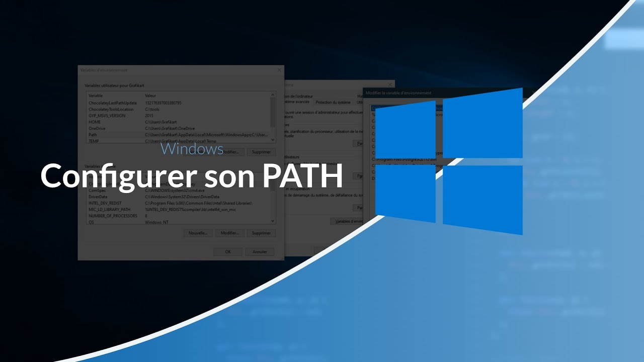 Configurer le PATH sur Windows, command n’est pas reconnu en tant que commande interne ou externe