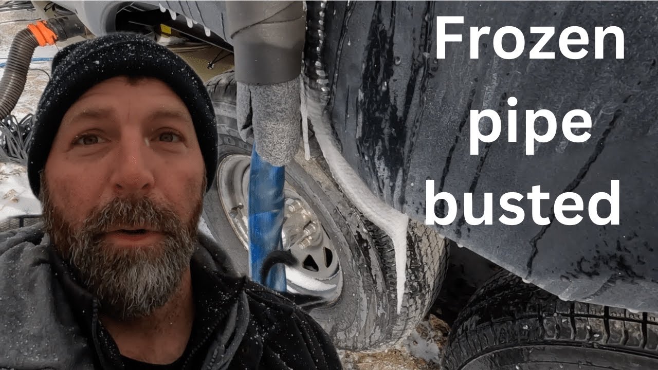 How to fix your FROZEN BUSTED PIPE while living in an RV