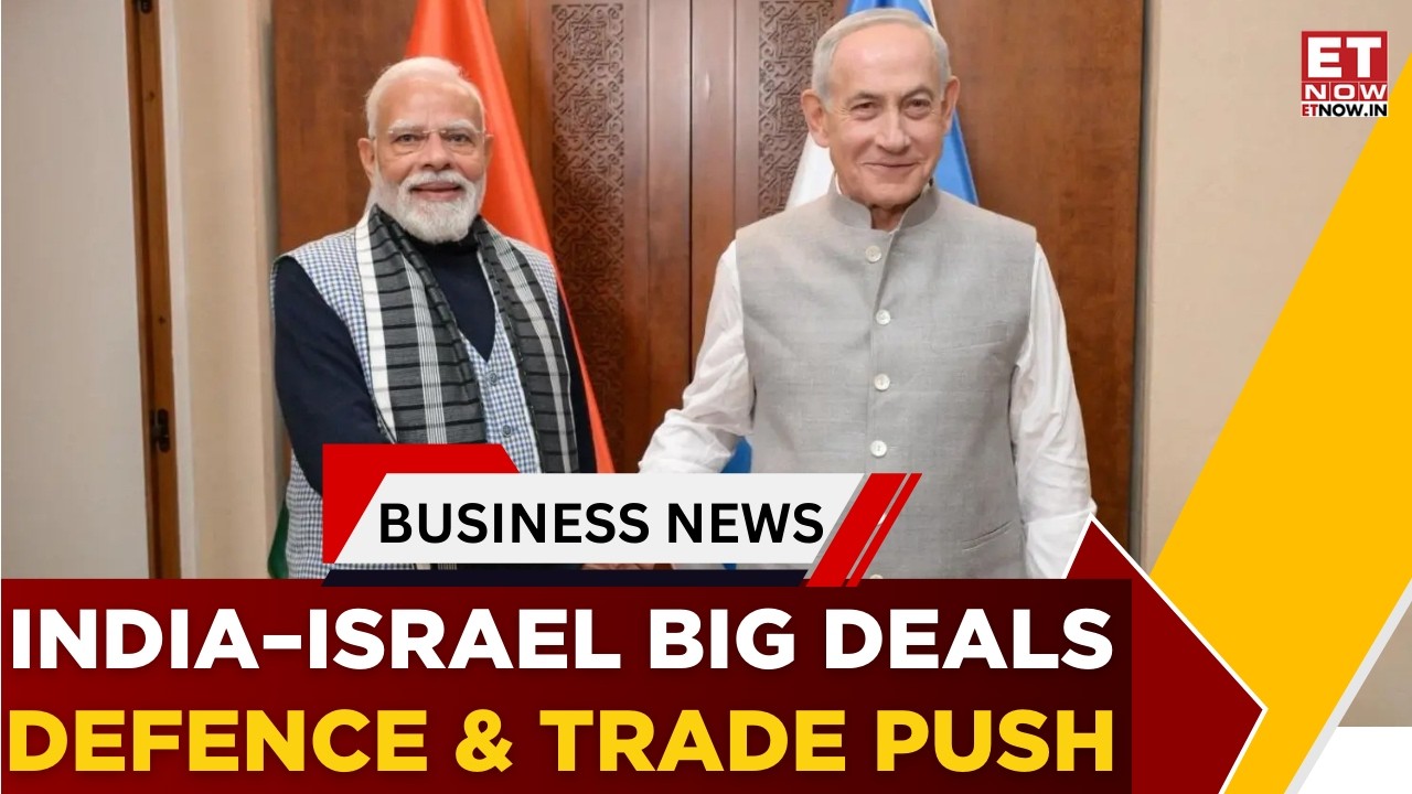 PM Modi-Netanyahu Hold Delegation Level Talks; key Pacts Signed Between India & Israel | ET Now