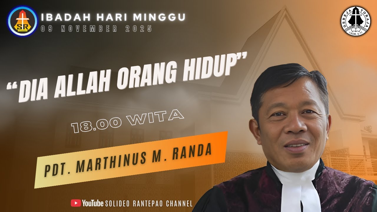 [LIVE] Ibadah Hari Minggu |  09/11/2025 pukul 18:00 WITA | Gereja Toraja Jemaat Rantepao