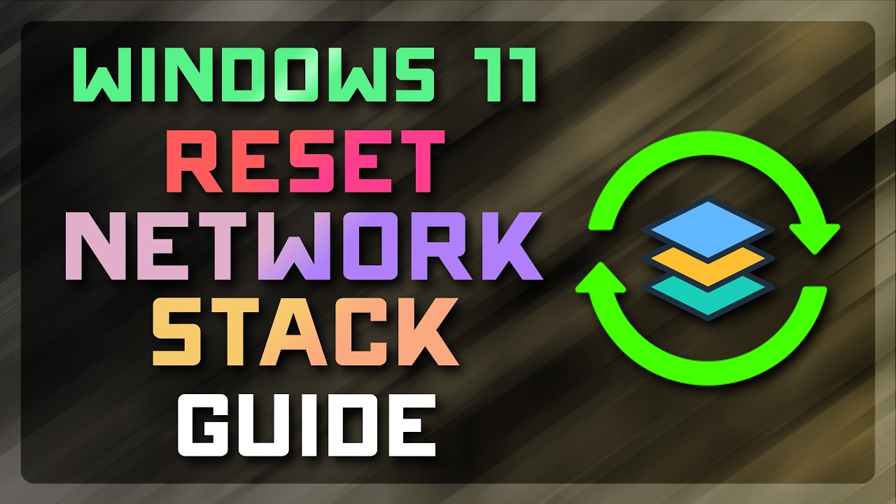 How to Reset the Windows 11 Network Stack 🌐 (Fix Internet & Network Problems)