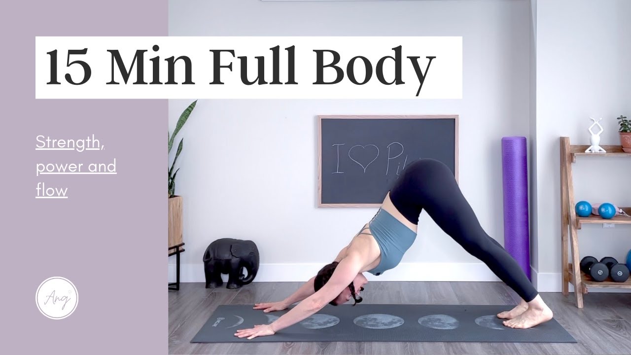 15 MIN FULL BODY PILATES || Intermediate Pilates Workout || Yoga Inspired Pilates