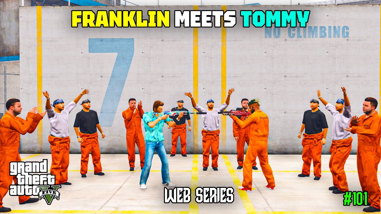 Franklin Meets Tommy Vercetti in Prison | GTA 5 Web Series Malayalam #101