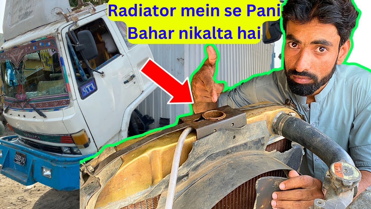 Truck Engine Care - Radiator Mein Se Pani Aur Coolant Bahar Fenk Raha Hai Hino JO7C  engine part1