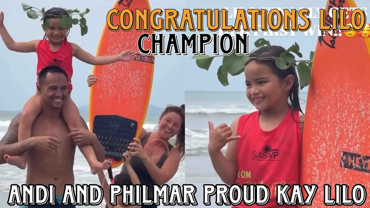 ANDI EIGENMAN AT PHİLMAR ALIPAYO PROUD N PROUD SA KANILANG ANAK NA SI LILO CHAMPION SA COMPETITION