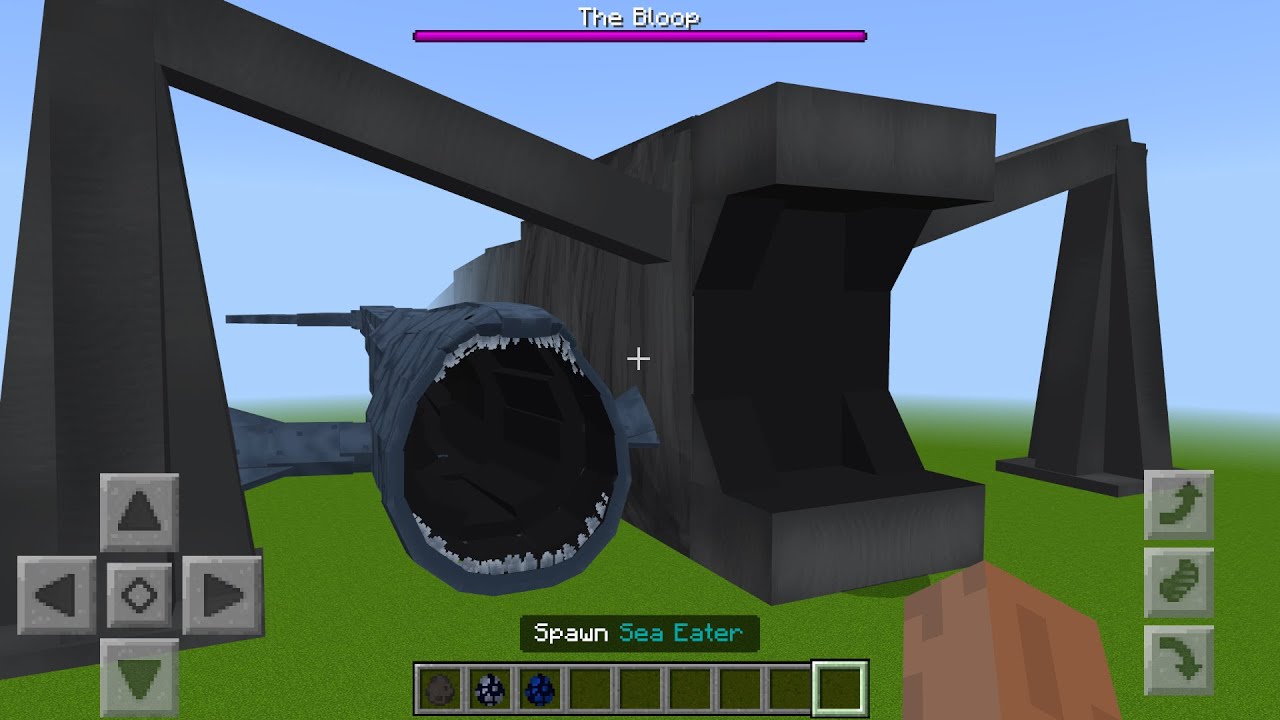 The Bloop, Sea Eater and Gran Maja ADDON in MINECRAFT PE