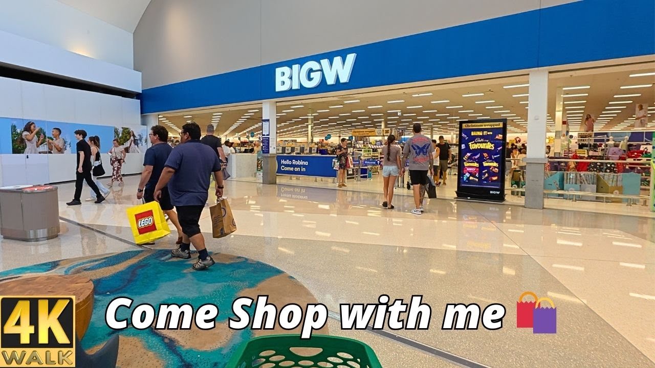Покупки в Big W на Голд-Кост, Австралия &mdash; Рождество 2025 🎄