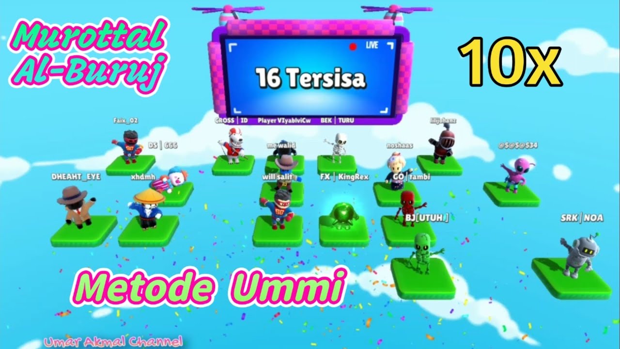 Murotal Al Buruj Metode Ummi || Stumble Guys ||