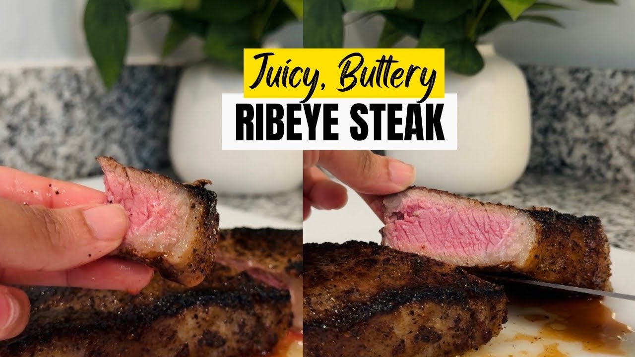 Medium-Well Ribeye Steak | Nonstick Pan Method
