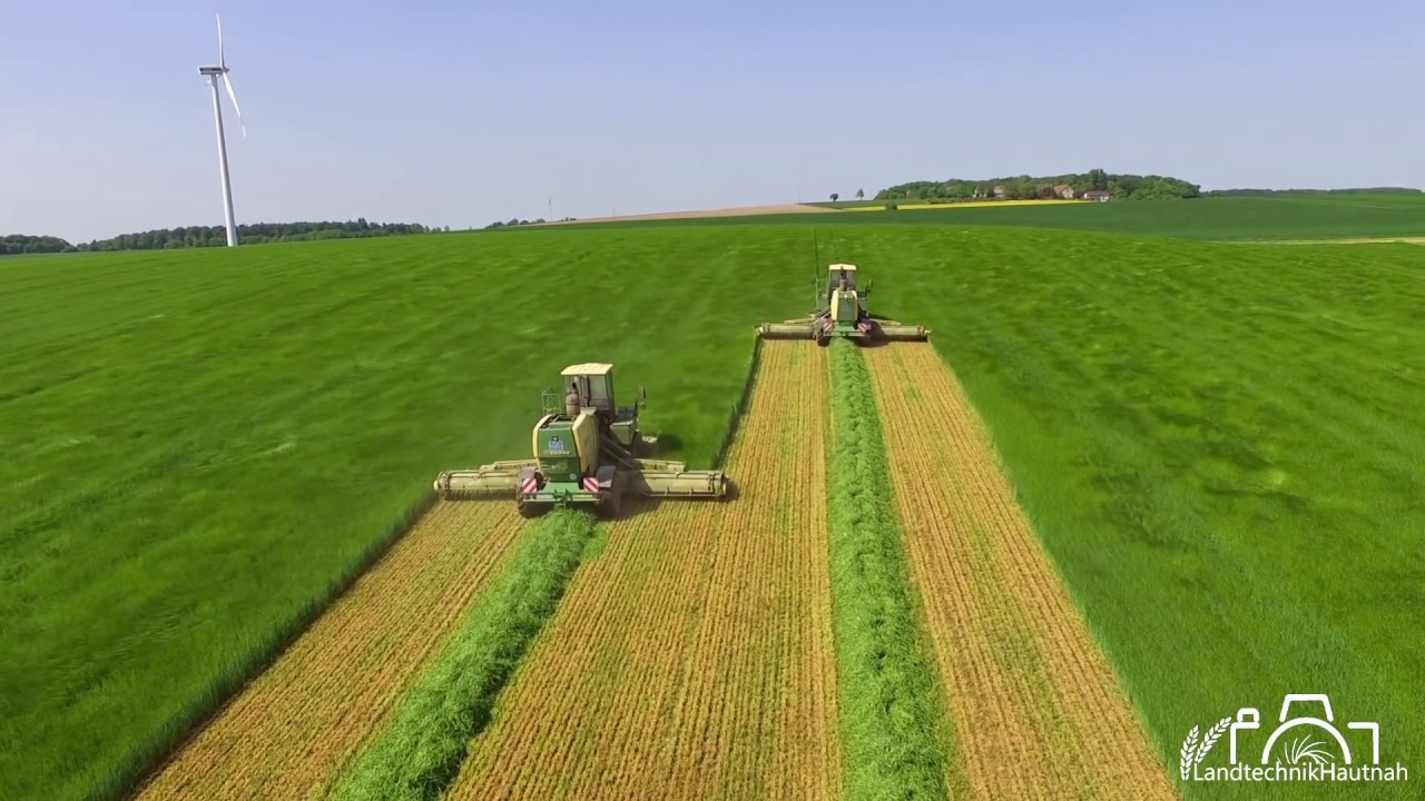 |2x!| Krone BIG M beim GPS mähen || HD || Agrarservice Wieland ||