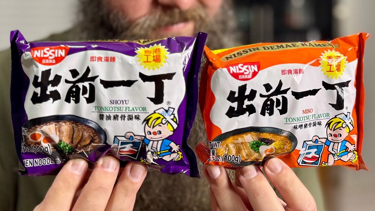Nissin Demae Miso & Shoyu Tonkotsu Instant Ramen - Food Review