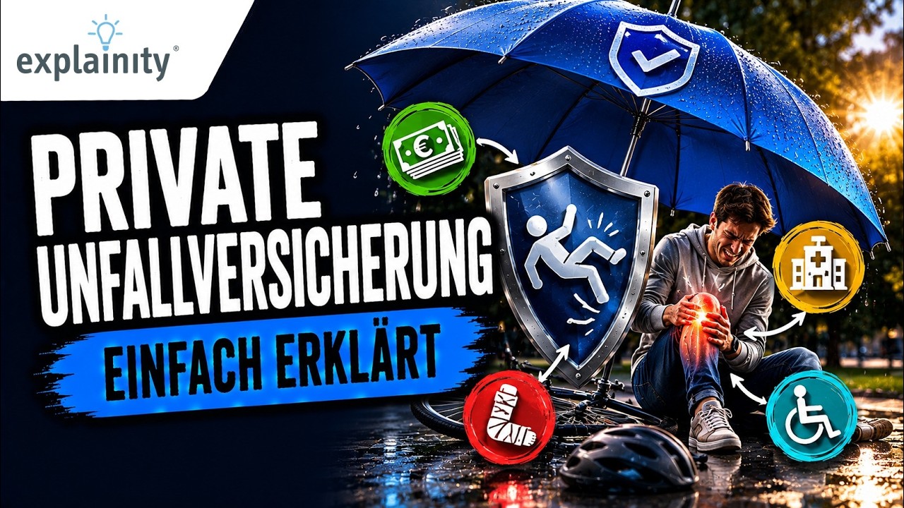 Die private Unfallversicherung einfach erklärt (explainity® Erklärvideo)