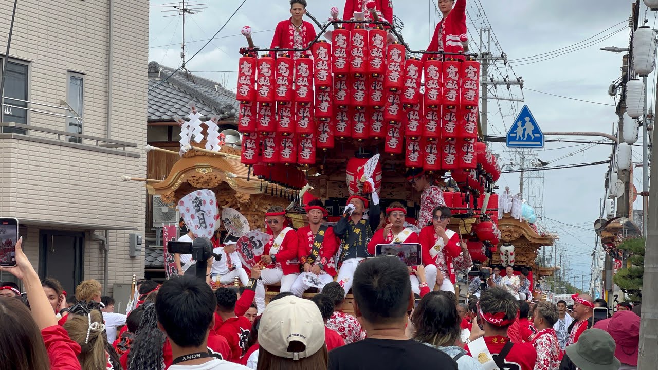 2024.10.19南河内だんじり祭り　寛弘寺・南別井・東板持・北別井・今堂　午前中の曳行・でんでんなど　大阪府南河内郡河南町