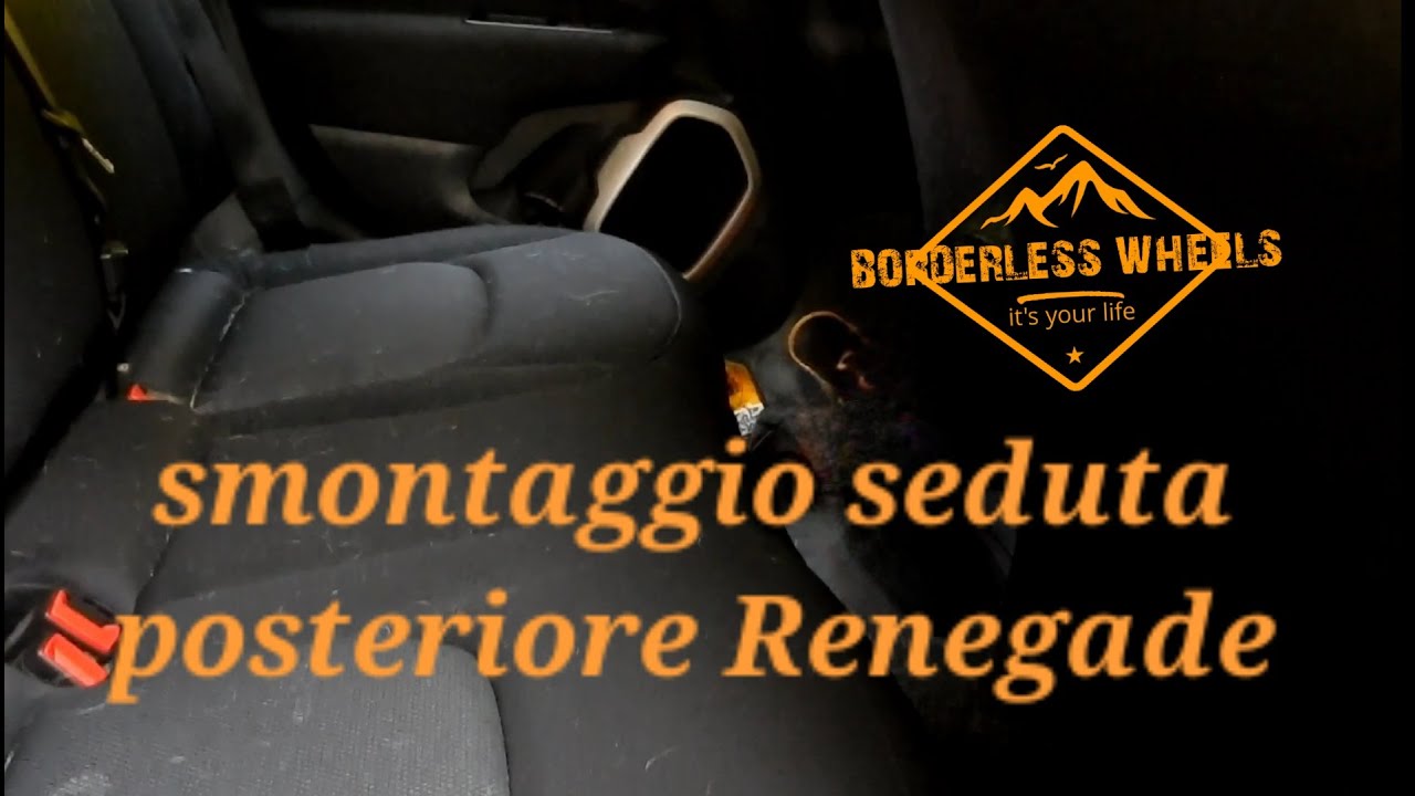 Снятие заднего сиденья Jeep Renegade.