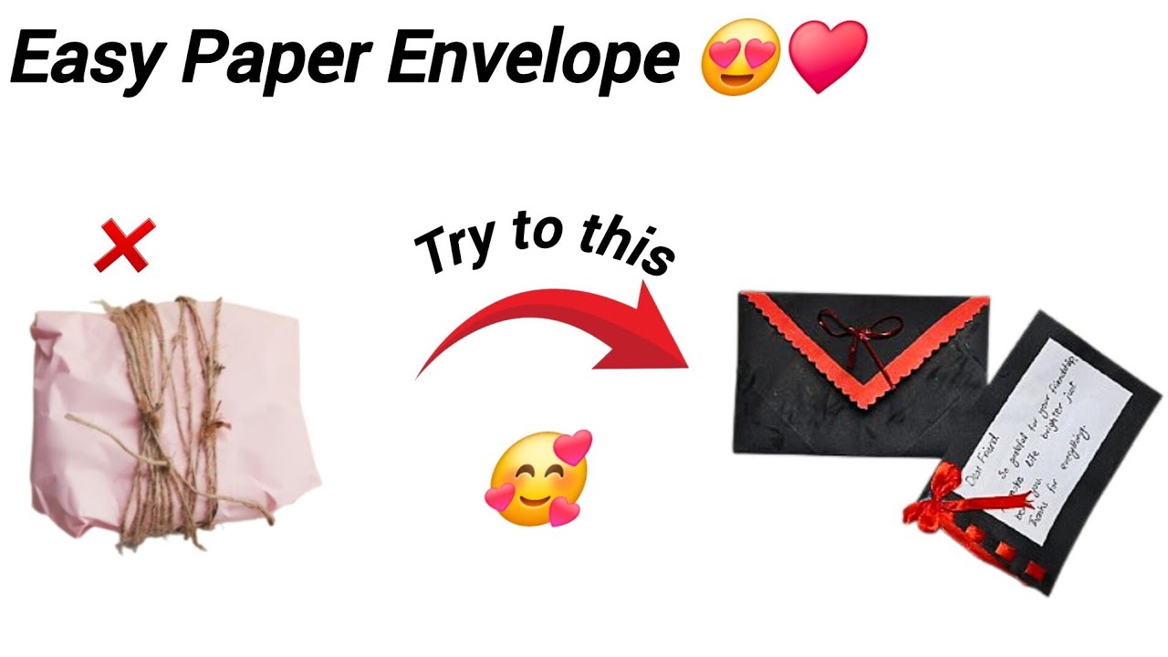 How to Make Beautiful Paper Envelope  | Origami Style Creative Envelope with Craft Paper
