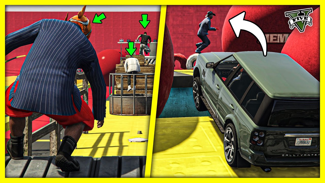 قراند 5 | السيارات ضد الهاربين🔥ضحك مو طبيعي 🤣 | GTA 5 Parkour