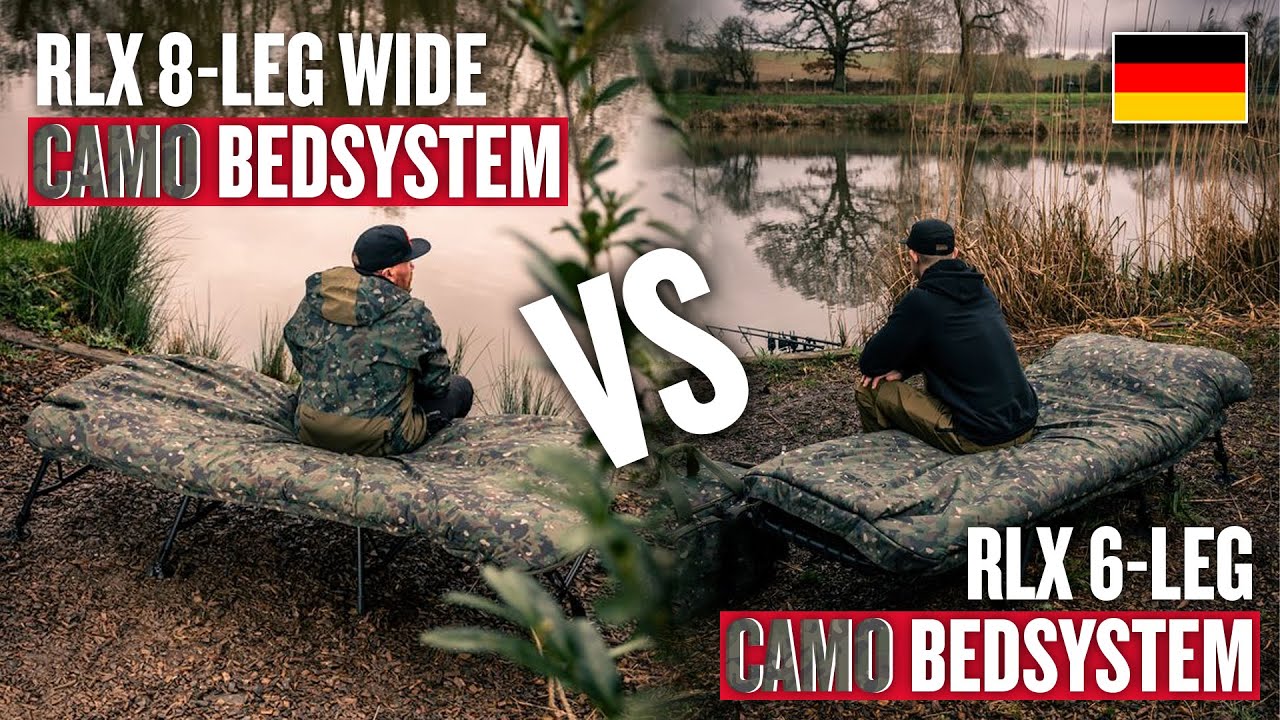 NEU! Trakker RLX Camo Bed Systeme | Karpfenangeln 2024 | Karpfenliege | Angelliege | Outdoor