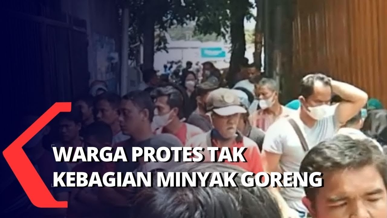 Warga Protes Tak Kebagian Minyak Goreng Seharga Rp13.500,-