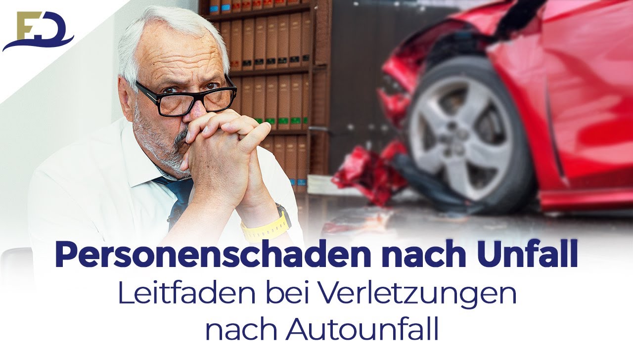 Personenschaden nach Unfall &ndash; Leitfaden bei Verletzungen nach Autounfall