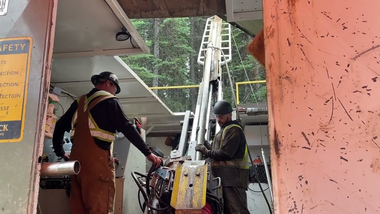Drilling at the Cassiar Gold Property - July 2024