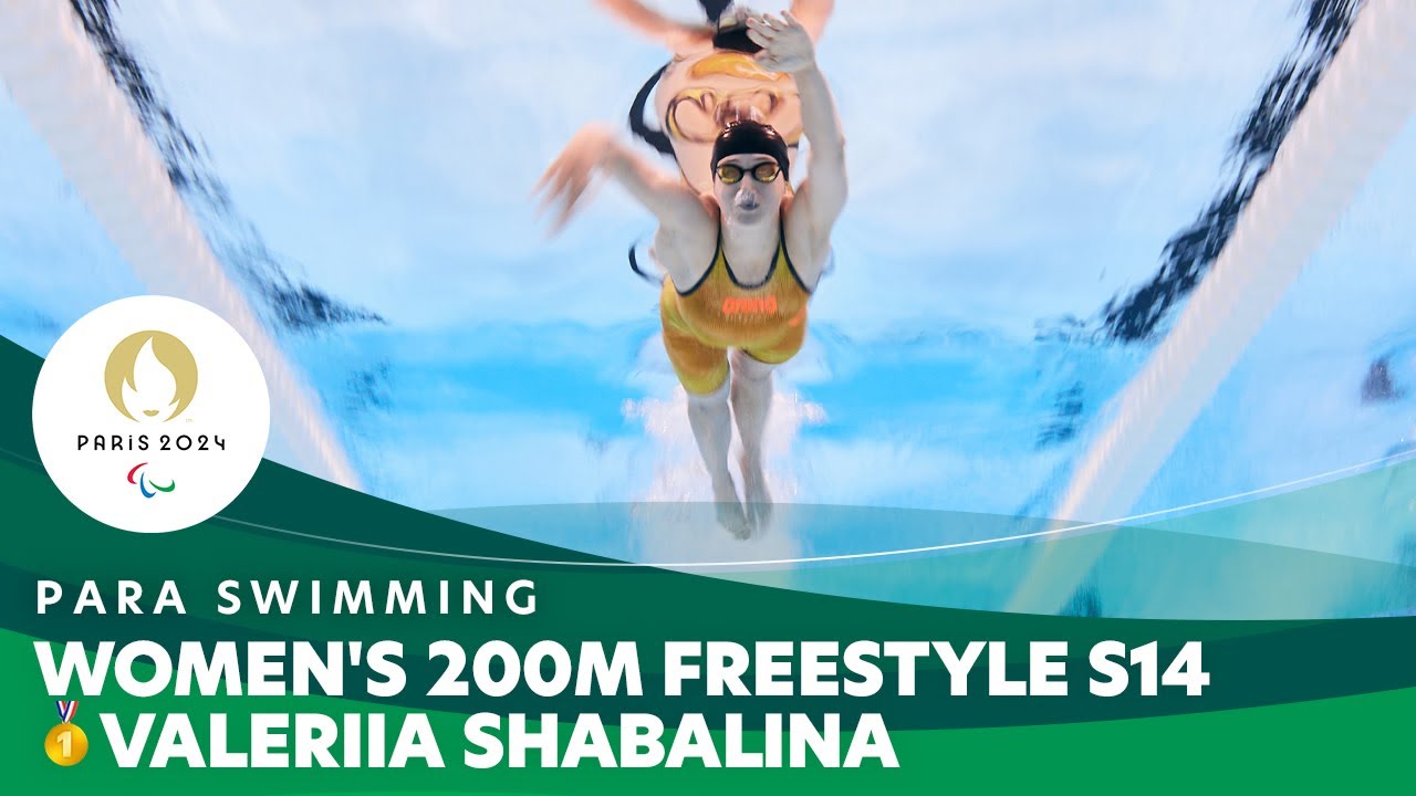 Valeriia Shabalina Grabs Gold in Women's 200m Freestyle S14 | Para Swimming - Paris 2024 Paralympics