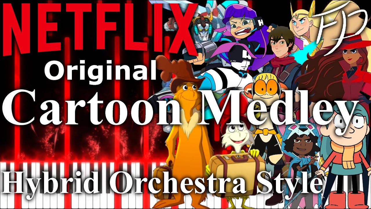 Netflix Original Cartoon Medley, Epic Hybrid Orchestra Style | Fullmetal Pianist