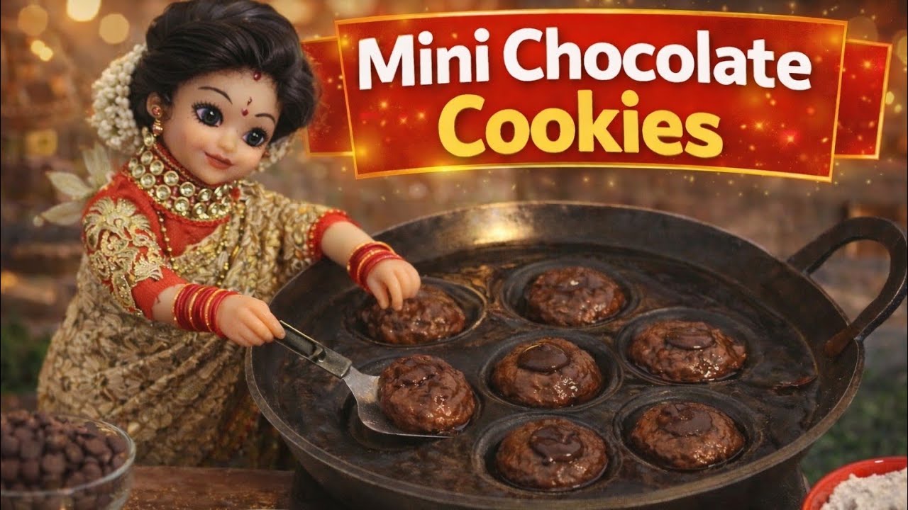 🍪 మినీ కిచెన్‌లో చాక్లెట్ కుకీస్ | 5 నిమిషాల్లో సూపర్ టేస్ట్!