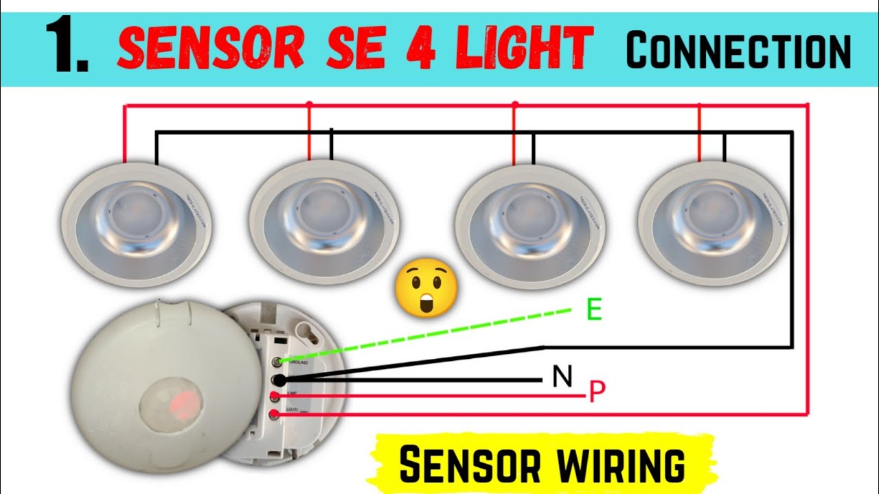 Motion Sensor Light Wiring Connection 😲| Sensor Light Wiring Kaise Karen | light wiring with sensor