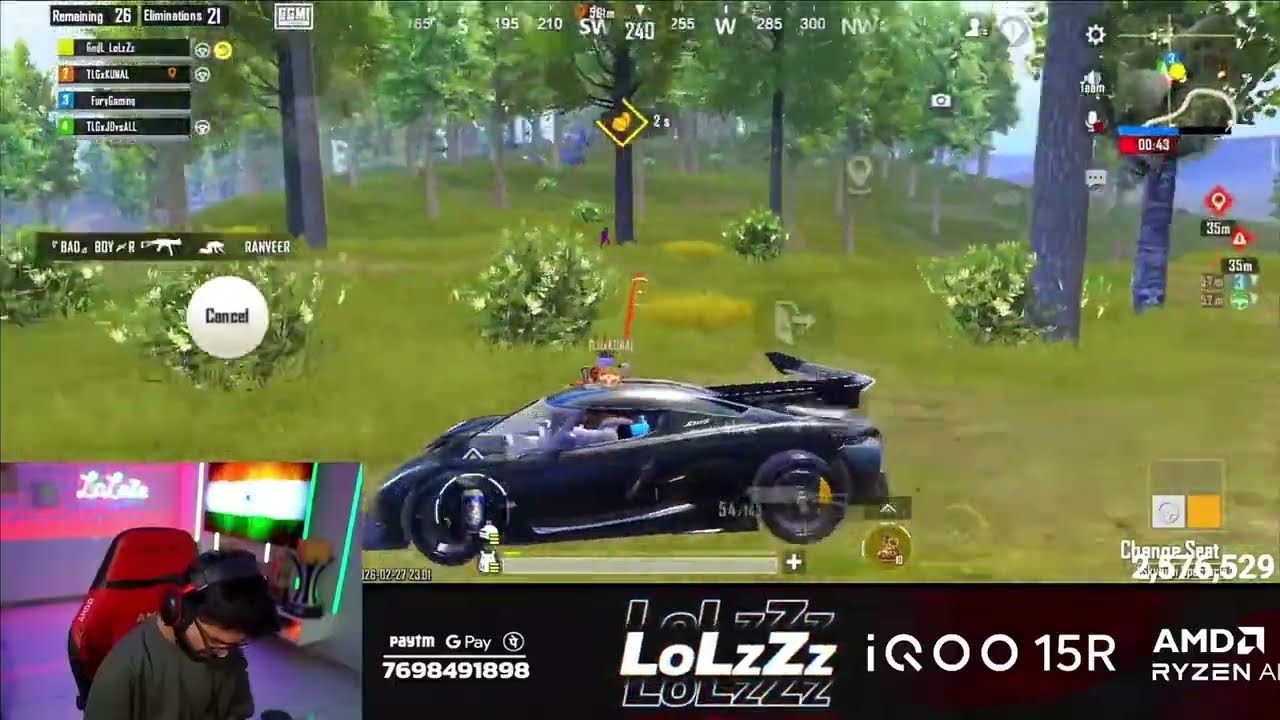 GODLIKE LOLZZZ PER KILL 500 ONLY GRENADE KILL CHALLENGE PART 11 😱🔥 | BGMI LIVE