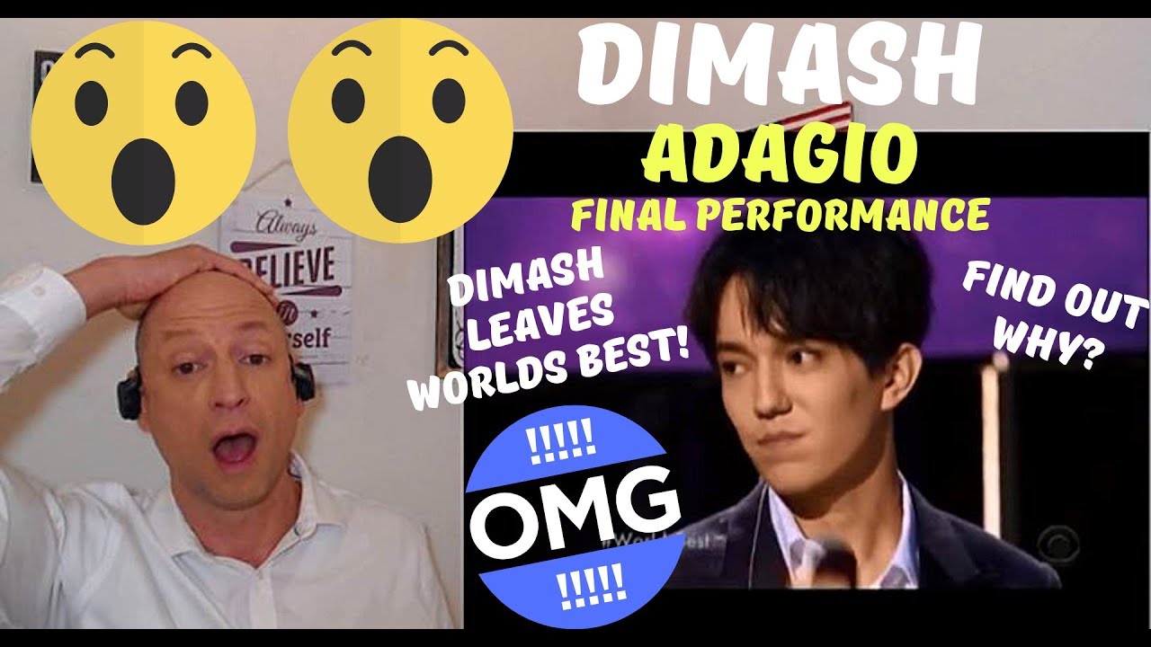 DIMASH FINAL WORLD'S BEST PERFORMANCE - ADAGIO (WB CHAMPIONSHIPS) | REACTION!