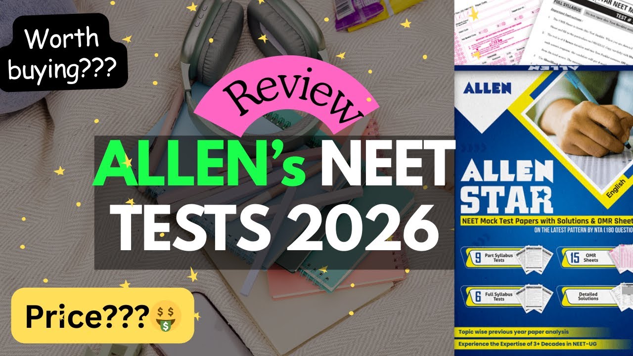 UNBOXING ALLEN test series |WORTH BUYING?? | Honest Review 