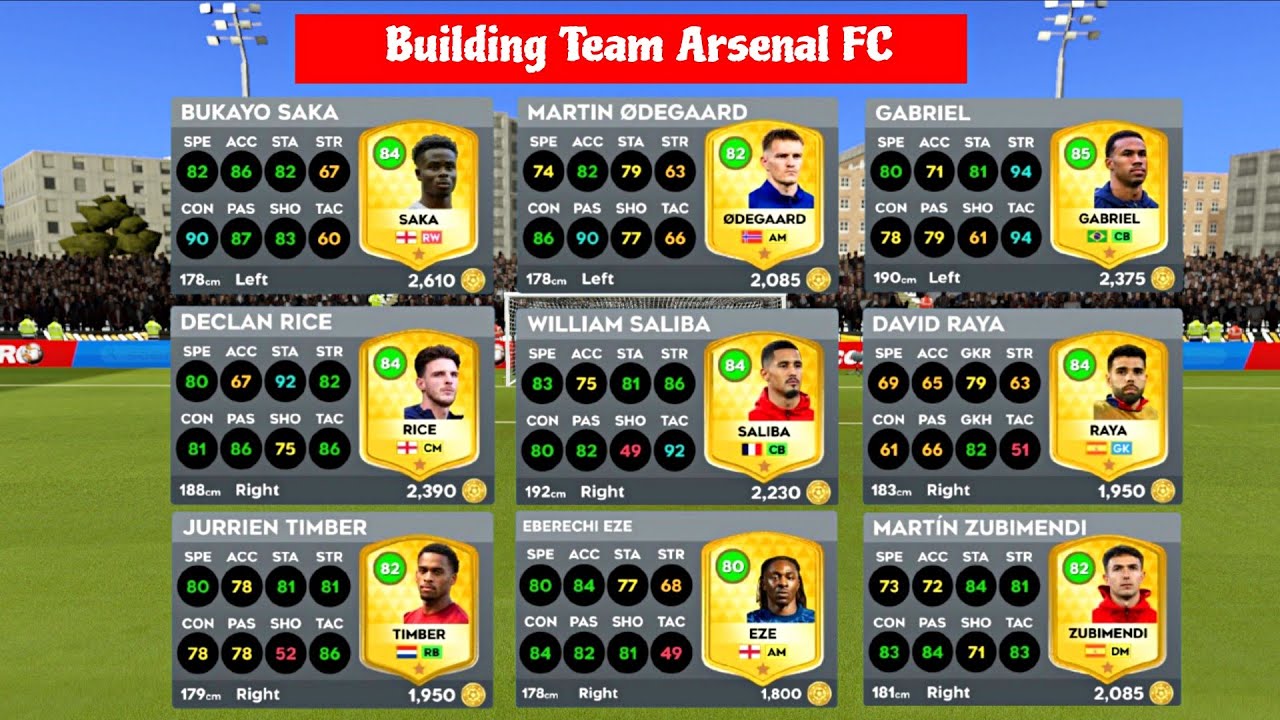 Dream league Soccer 2026 | Building Team Arsenal FC | DLS 26 OFFICIAL
