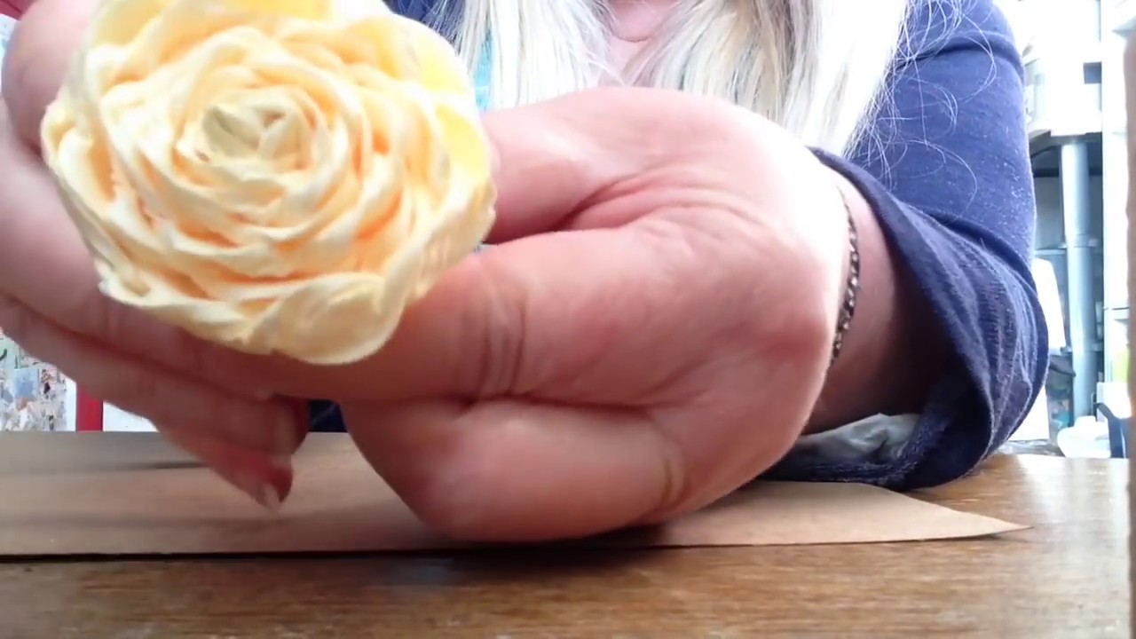 Rolled Italian Crepe Paper Rose