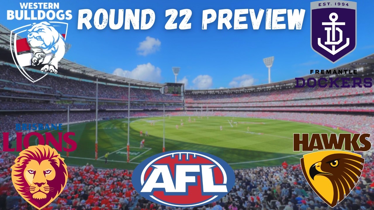 Мой превью и прогнозы на 22-й раунд AFL!