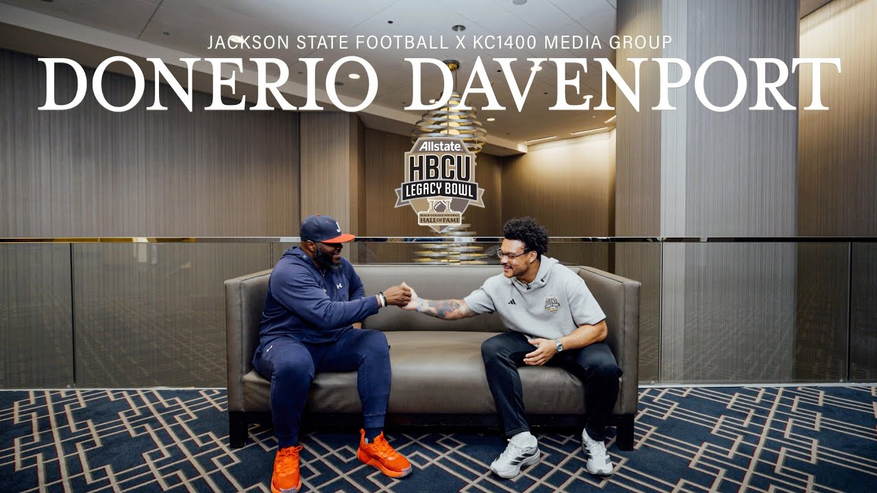 Interview with Jackson State RB Donerio Davenport at the 2026 HBCU Legacy Bowl