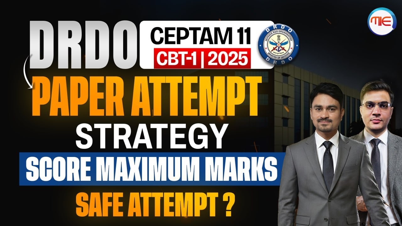 DRDO CEPTAM 11 CBT-1 Strategy 2025 | How to Score Maximum Marks & Safe Attempt? | Strategy by MIE