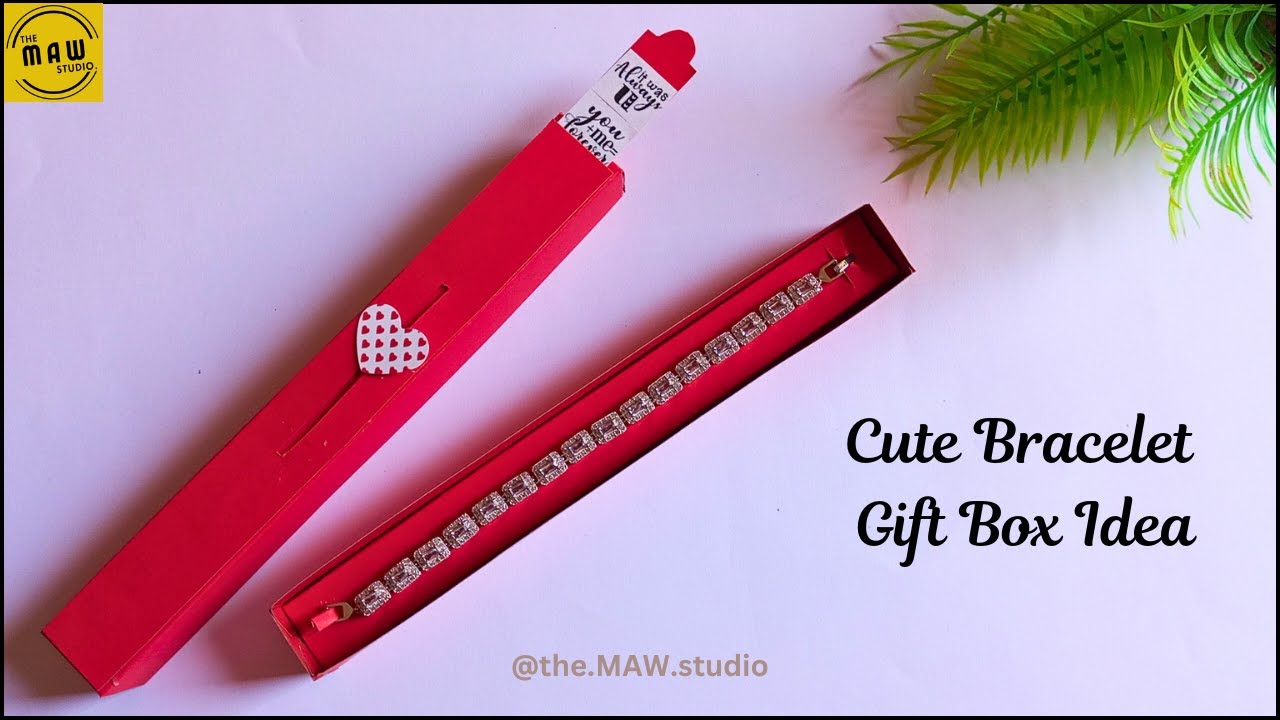 DIY Bracelet Gift Box Idea | How To Make A Bracelet Gift Box