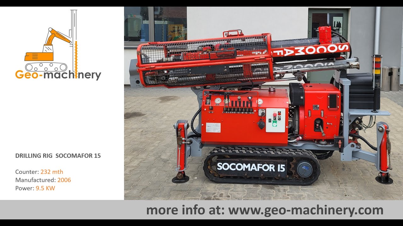 For sale: Drill rig SOCOMAFOR, model 15 from 2006