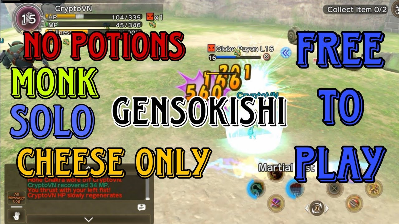 PART 2 MONK BUILD SOLO AT COLKIA | GENSOKISHI