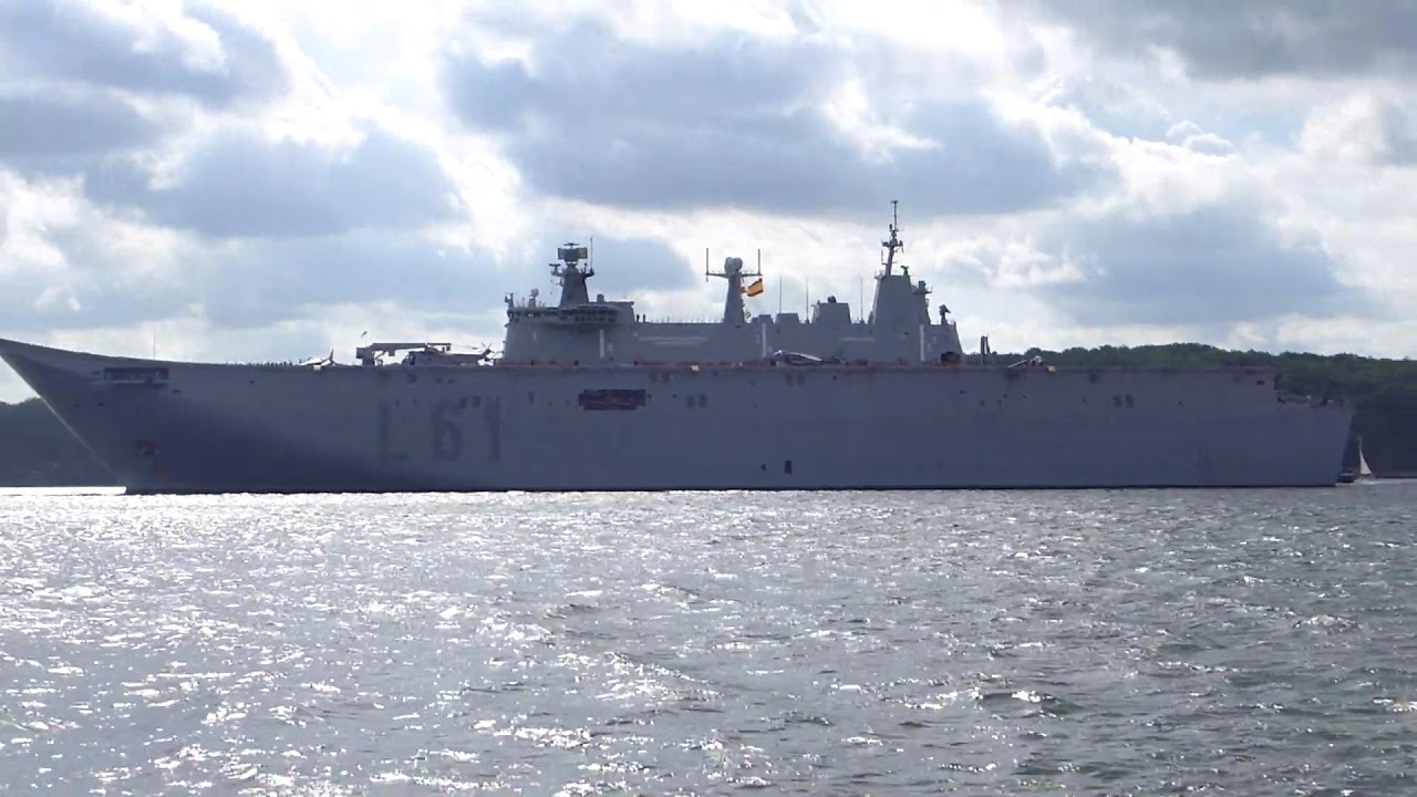 aircraft carrier ( Flugzeugtr&auml;ger) Juan Carlos I (L-61) - Baltops - Kiel -