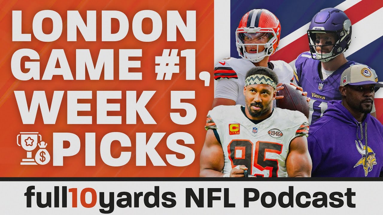 🇬🇧 40th NFL London Game! + picking EVERY Week 5 game vs the spread