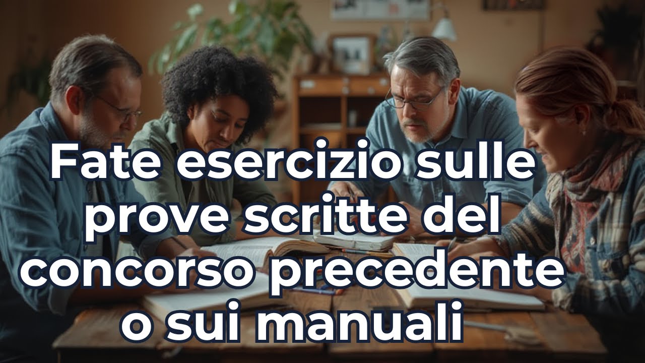 Fare esercizio sulle prove precedenti del Concorso