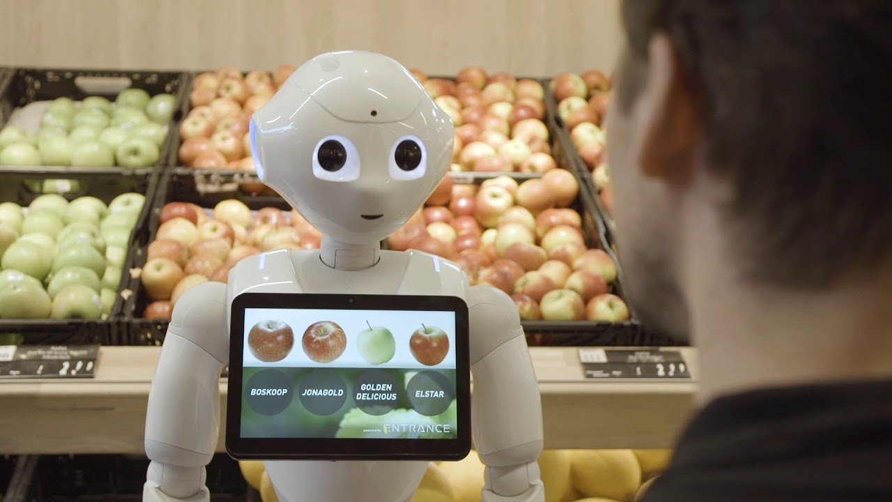 Roboter Pepper im Supermarkt - Produktpräsentation / Hintergrundinformationen
