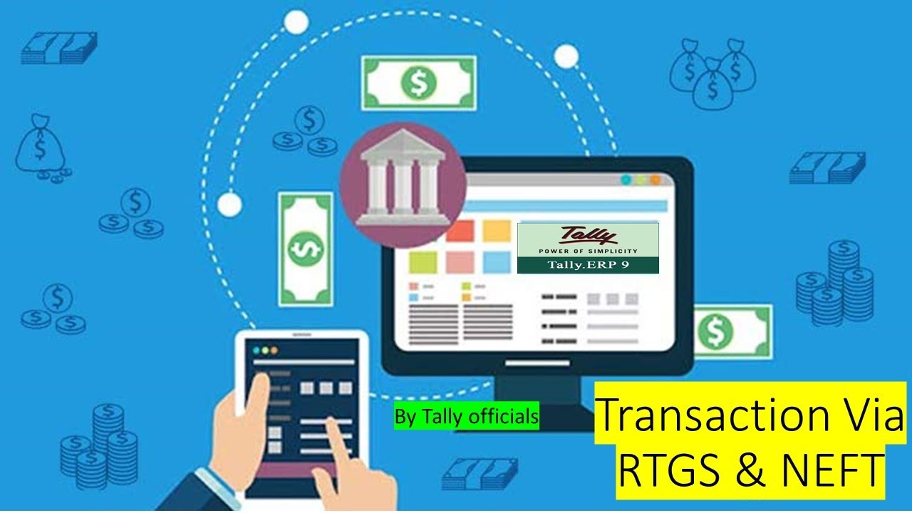 Advance Tally Part 4:#Transaction via  #RTGS & #NEFT & #Bank #Charge with #GST