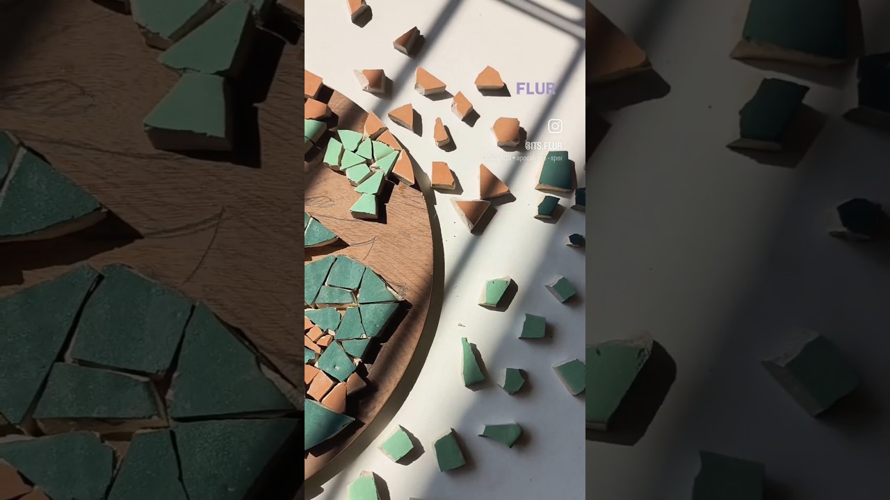 Making Ceramic tiles to create a Mosaic ✨ Pottery Videos ✨