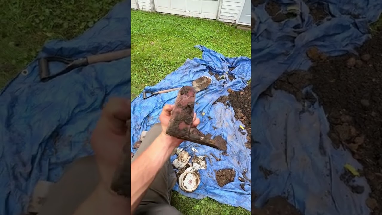 What can we find digging a 160 year old outhouse? #history