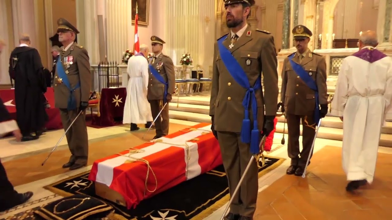 The solemn funeral of Fra’ Marco Luzzago and the oath of Fra’ John T. Dunlap