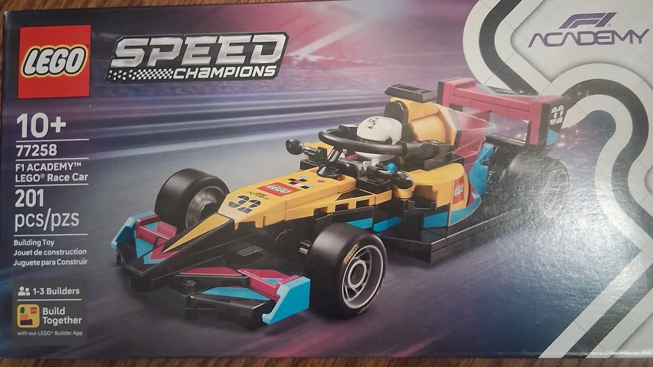 #lego building F1 Academy lego race car