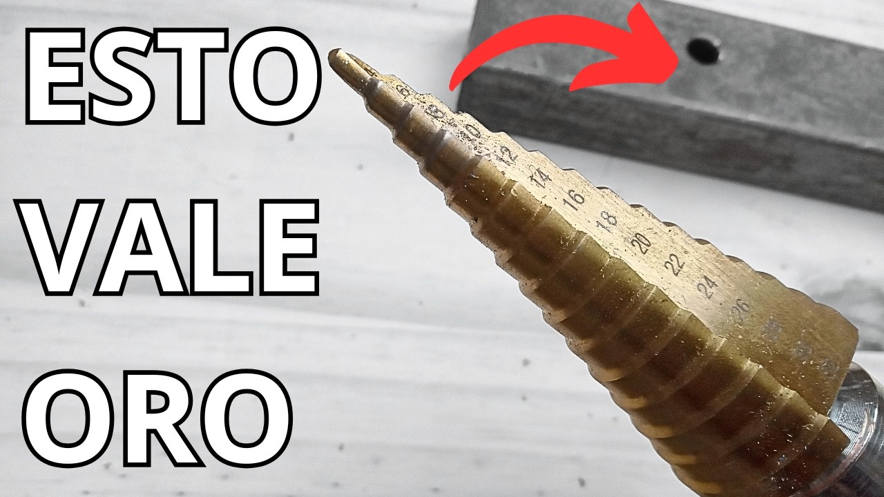 NECESITAS ESTA HERRAMIENTA como usar la broca escalonada