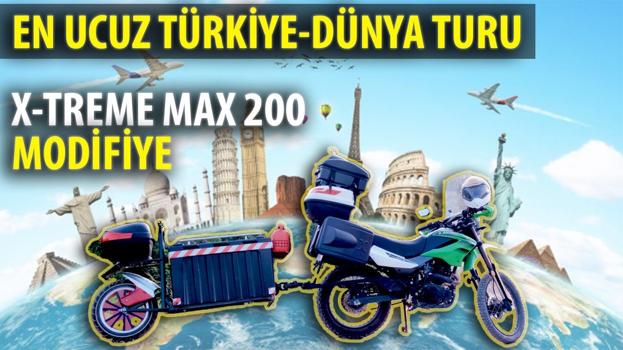 Dünyanın en dolu Mondial X-Treme Max 200 Modifiye  Motosiklet Römorku İnceleme Motorla Türkiye Turu
